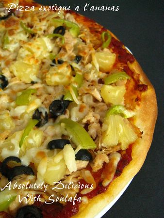 Pizza Exotique A L Ananas Et Au Thon Absolutely Delicious With