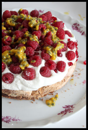 Délice aux framboises et aux fruits de la passion : Recette de Délice aux  framboises et aux fruits de la passion