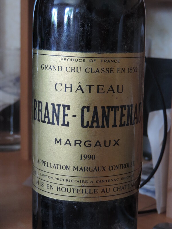 chateau Brane-Cantenac 1990 margaux 2nd cru classé