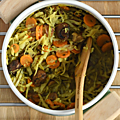 One pot version potée avec chou, marrons, carotte, échalote
