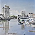 La rochelle, les tours du vieux port