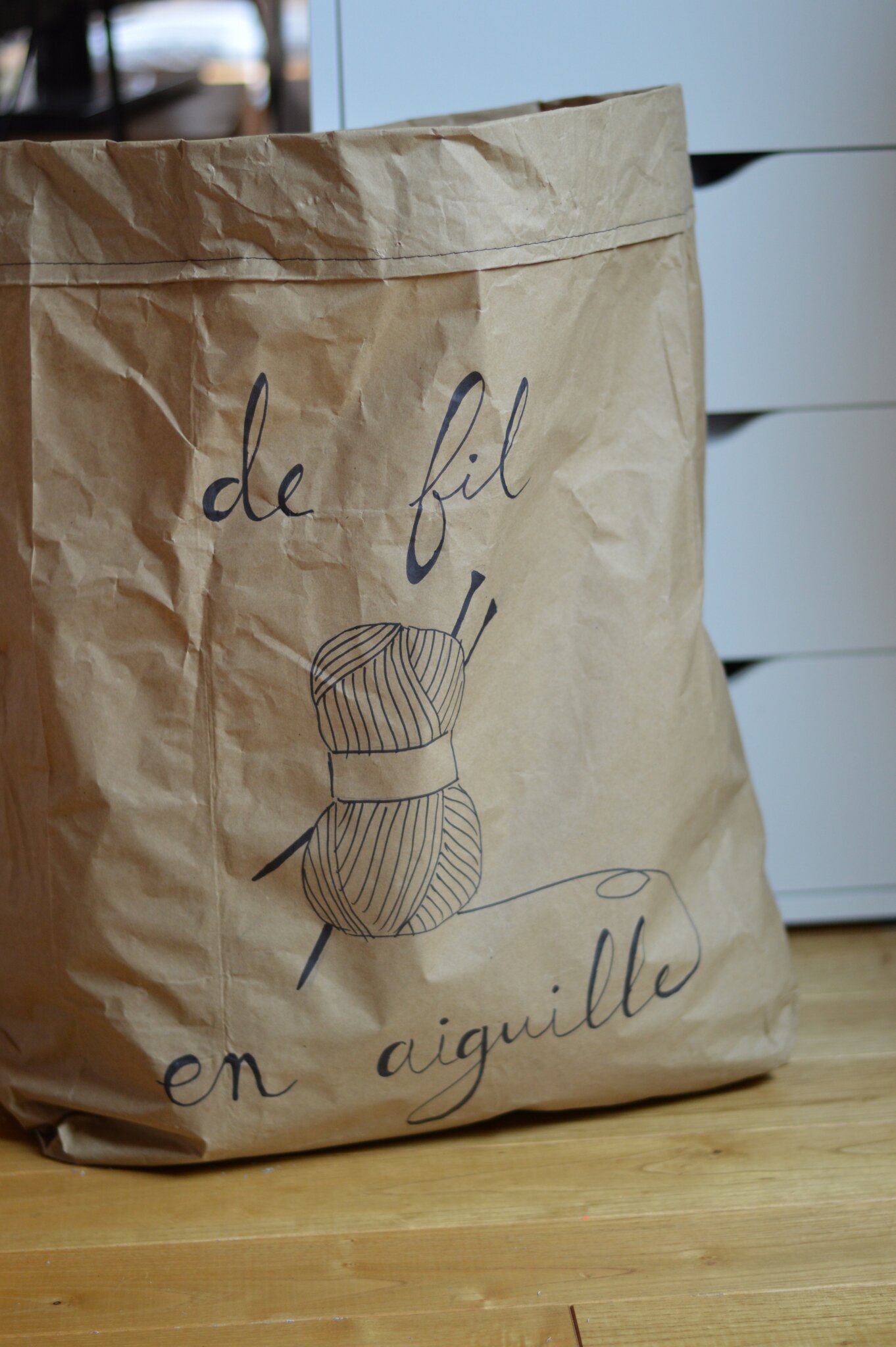 le sac kraft.... le jardin d'Eden & Robin