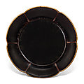 A black lacquer mallow-shaped dish, song dynasty (960-1279)