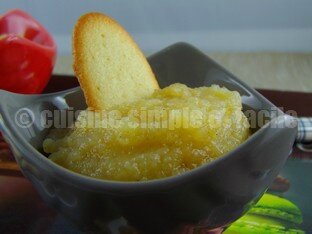 Compote pomme banane vanille 05