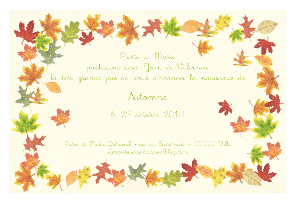 FP feuilles modèle Automne