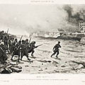 Jazet, Mai 1871, le capitaine de frégate Trèves entrant le premier dans Paris