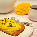 Tartelettes mangue & thé à la mirabelle...sans gluten & sans moule (battle food #6 : le thé)