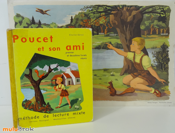 Livre de cours POUCET ET SON AMI (1966) * 1er et 2è livrets réunis
