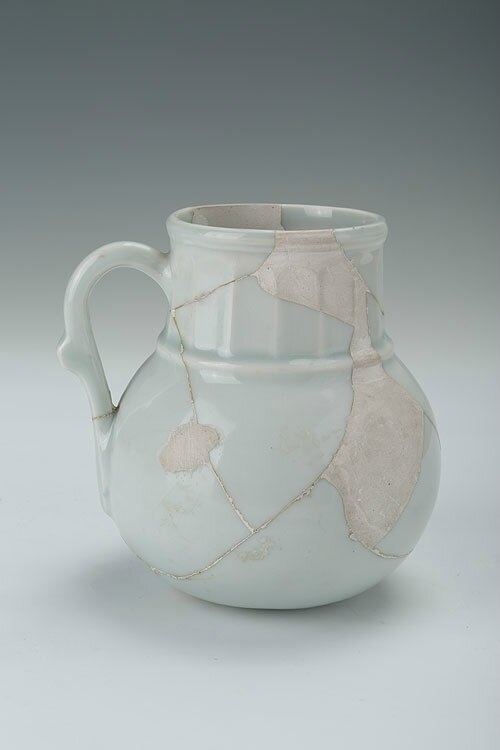 White-glazed jar with single handle, Yongle period (1403-1424)