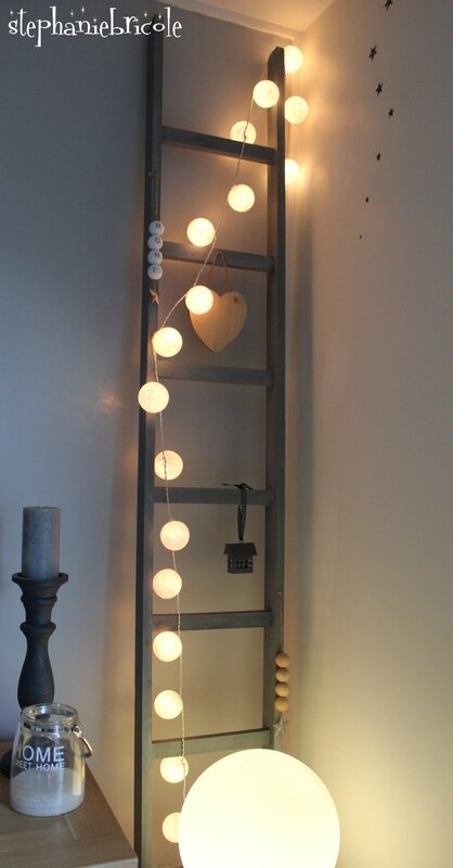 ECHELLE PATINEE GRISE DIY