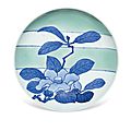 A porcelain dish, nabeshima ware, okawachi official kilns, hizen (imari city), edo period (1680-1720)