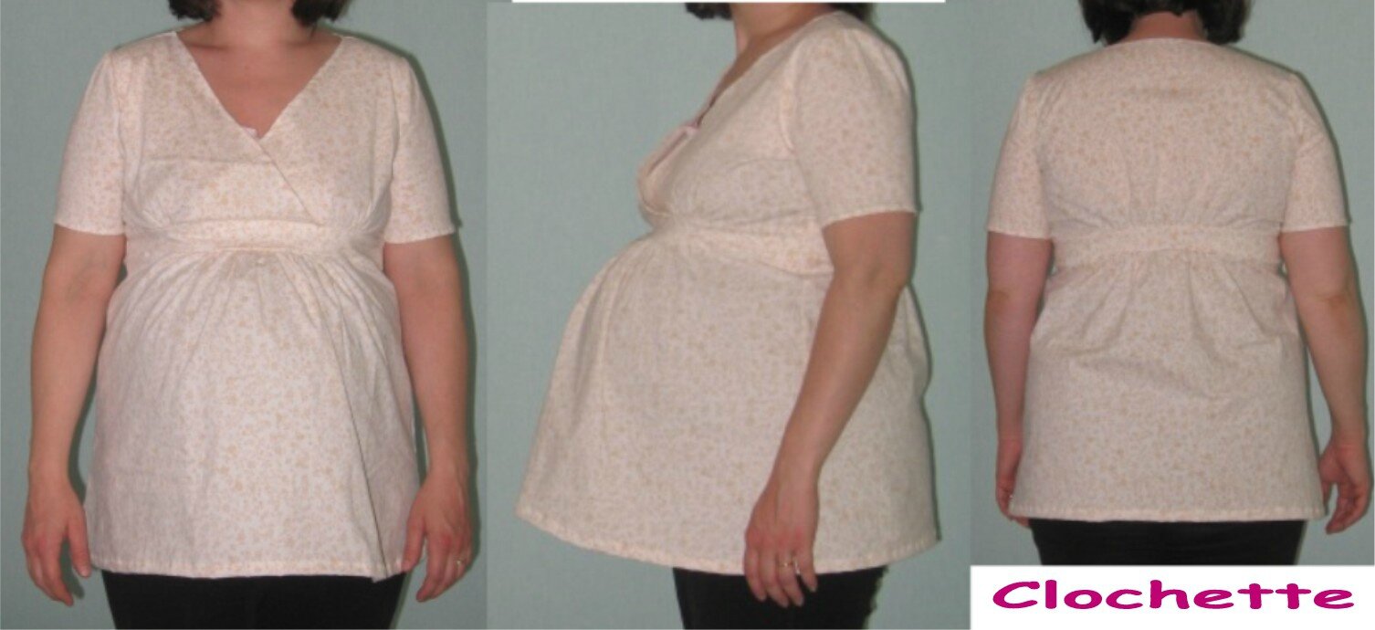 Robe de grossesse et d'allaitement bicolore
