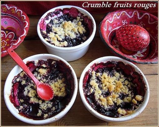 crumble fruits rouges