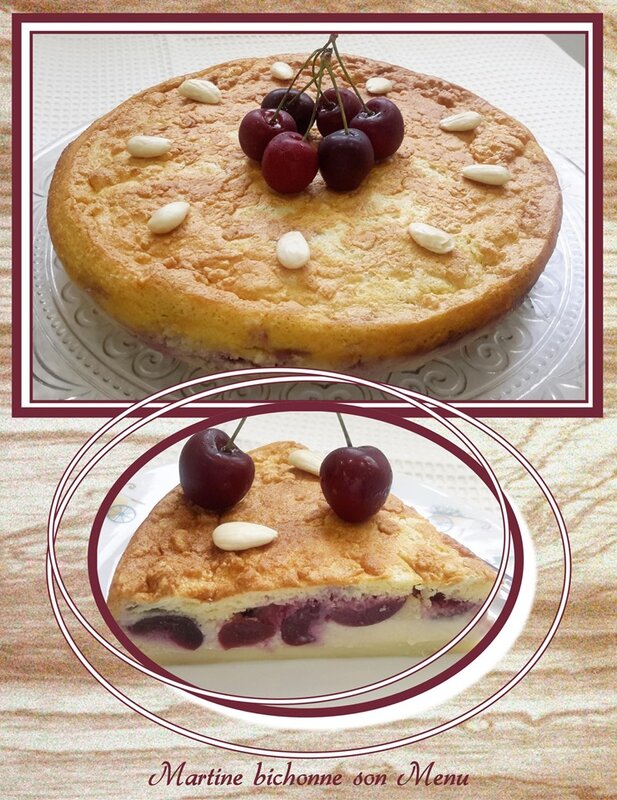 gâteau magique amandes et cerises gâteau magique amandes et cerises