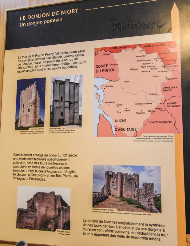 Niort Donjon Poitevin Plantagenêt l’ancien castellum incendié en 1104 et reconstruction