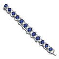 Sapphire and diamond bracelet, bulgari
