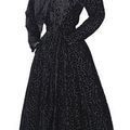 A black velvet dress and collar. Eisa, 1950. Image 2009 Christie