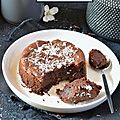Fondant {chocolat & coco} #vegan #sansgluten