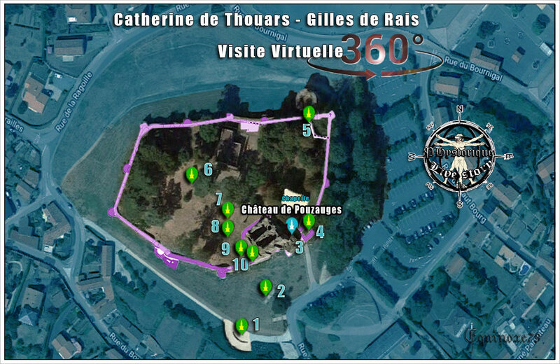 plan château Pouzauges visite virtuelle