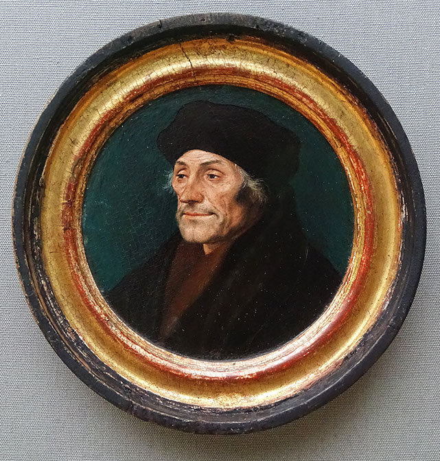 hans holbein dj (1497-1543) bildnis des erasmus von rotterdam «im rund», 1532 kunstmuseum basel