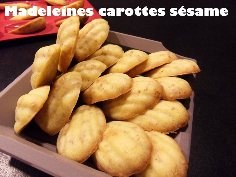 madeleines carottes sésame3
