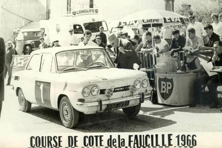 1966 - CC de la Faucille Départ NSU Prinz 1000 TT Gr 1 N° 1 - 300 JB 01) 1er de Classe Yves Evrard 00