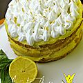 Tarte au citron meringuee facon layer cake {1an de la bataille food}