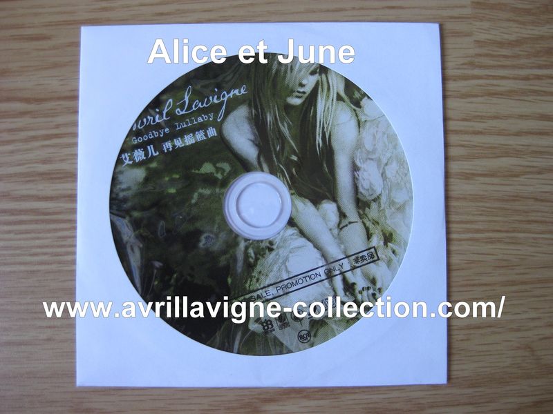 CD promotionnel Goodbye Lulllaby-version chinoise (2011)