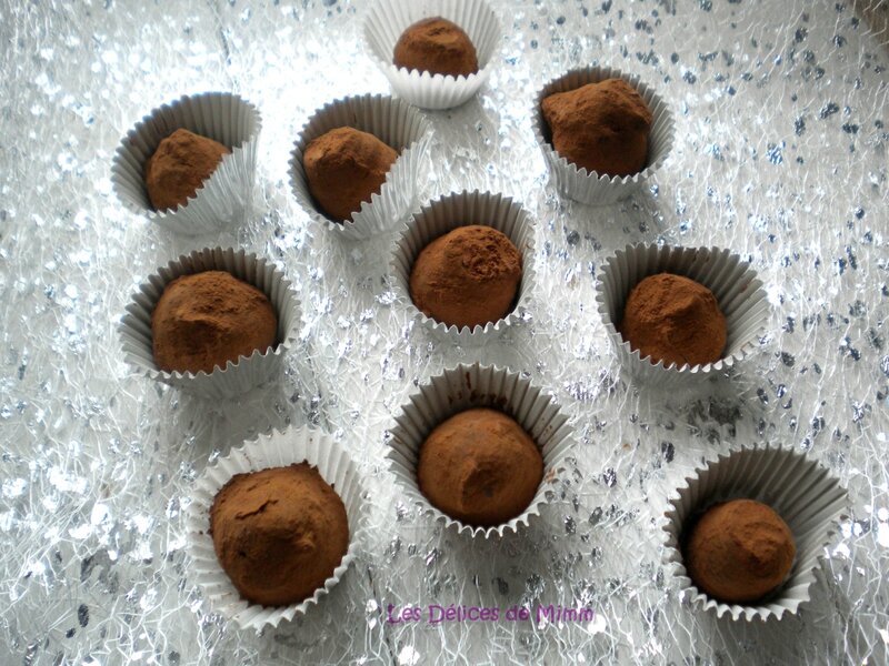 Truffes au chocolat de Noël, version express