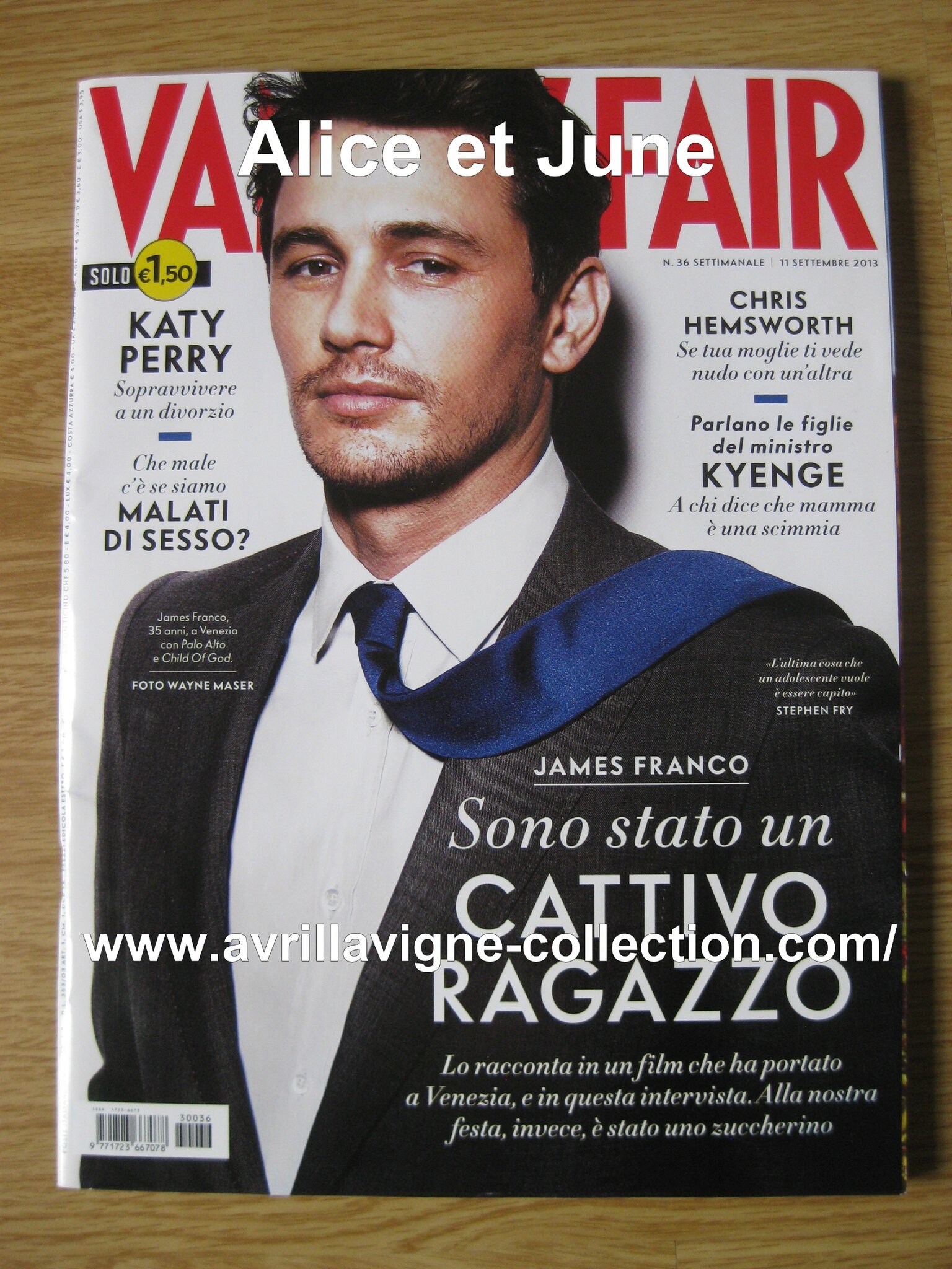 Vanity Fair magazine-Italie (11 septembre 2013)