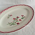 Plat de service oval Aude diam