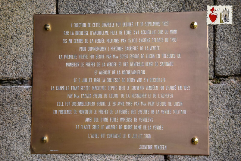 Nouvelle Plaque Commémorative pour les 50 ans de la chapelle du Mont des Alouettes