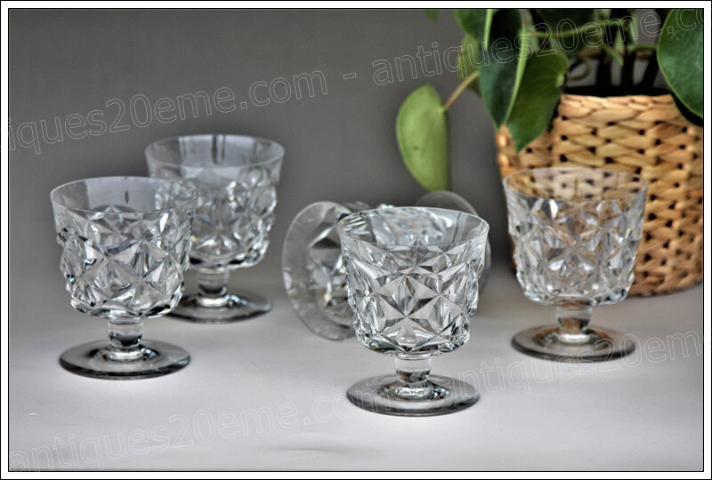 Verres cristal Baccarat Muret, Elysée