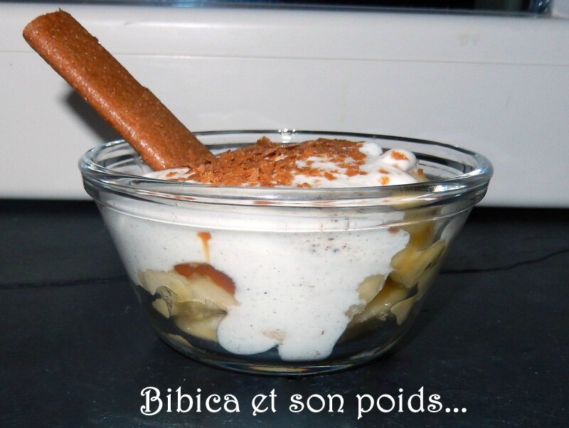 Dessert à la banane façon banoffee allégé face