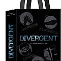DIVERGENT-Poster-Bag-Summit-Booth Comic Con 2013