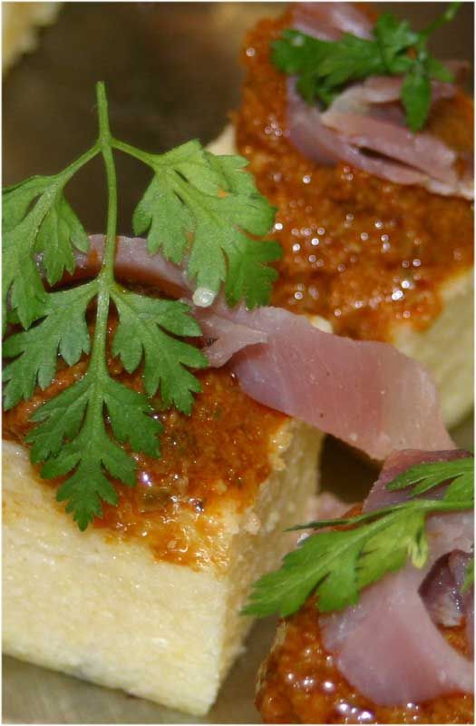 cubes de polenta apéritifs Le blog d'Yza