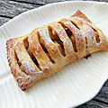 Feuilleté pomme, poire et noix caramélisées