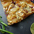 Tarte flambee poire bresse bleu