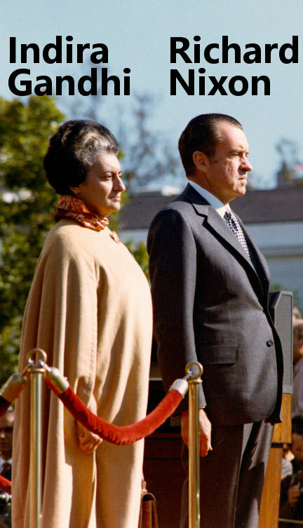 1971-Indira Gandhi-Richard Nixon