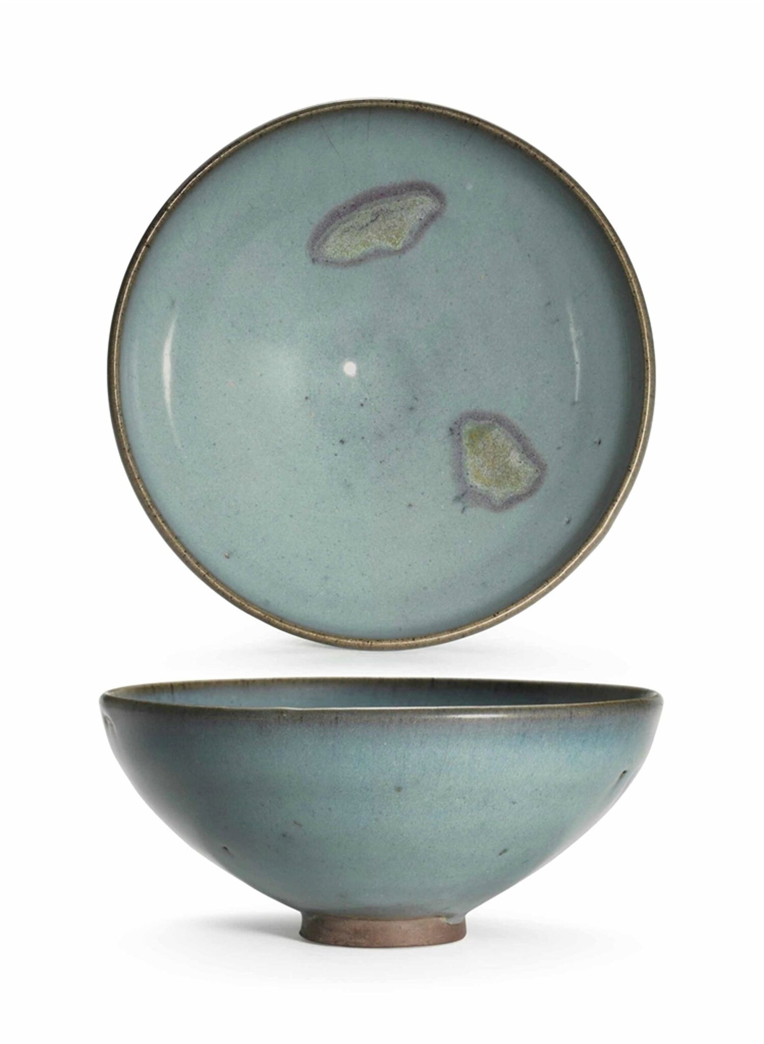 A purple-splashed Junyao bowl, Yuan dynasty (1279-1368)