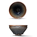 A jian ‘hare’s fur’ tea bowl, southern song dynasty (1127-1279)