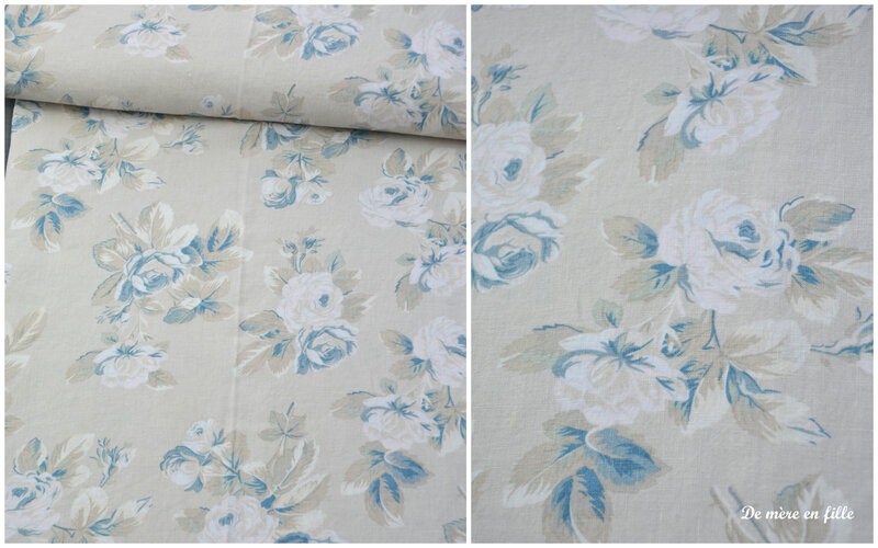 bouquets roses bleues et beige