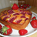 Gâteau aux fraises et à la ricotta