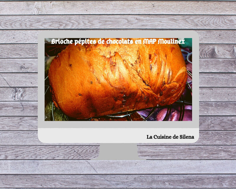 Brioche pépites de chocolats en MAP Moulinex(2)