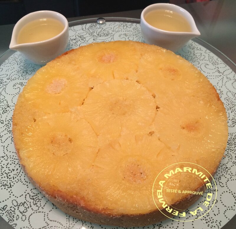 Gateau Renverse A L Ananas Caramelise Thermomix La Marmite De La Ferme