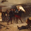 De Neuville, poste d'observation à Champigny (1875)