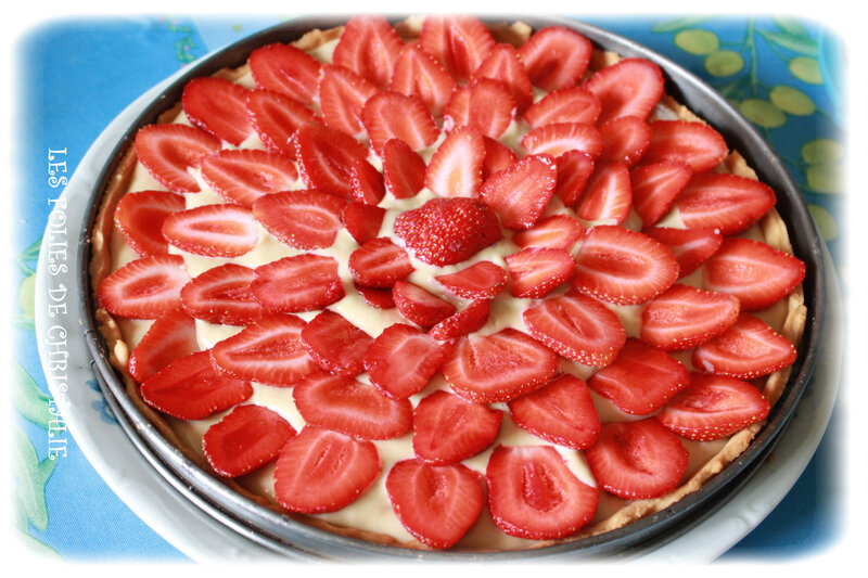 Tarte rhubarbe fraises 9