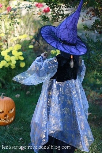 Lenascrap couture Halloween déguisement sorcière 4