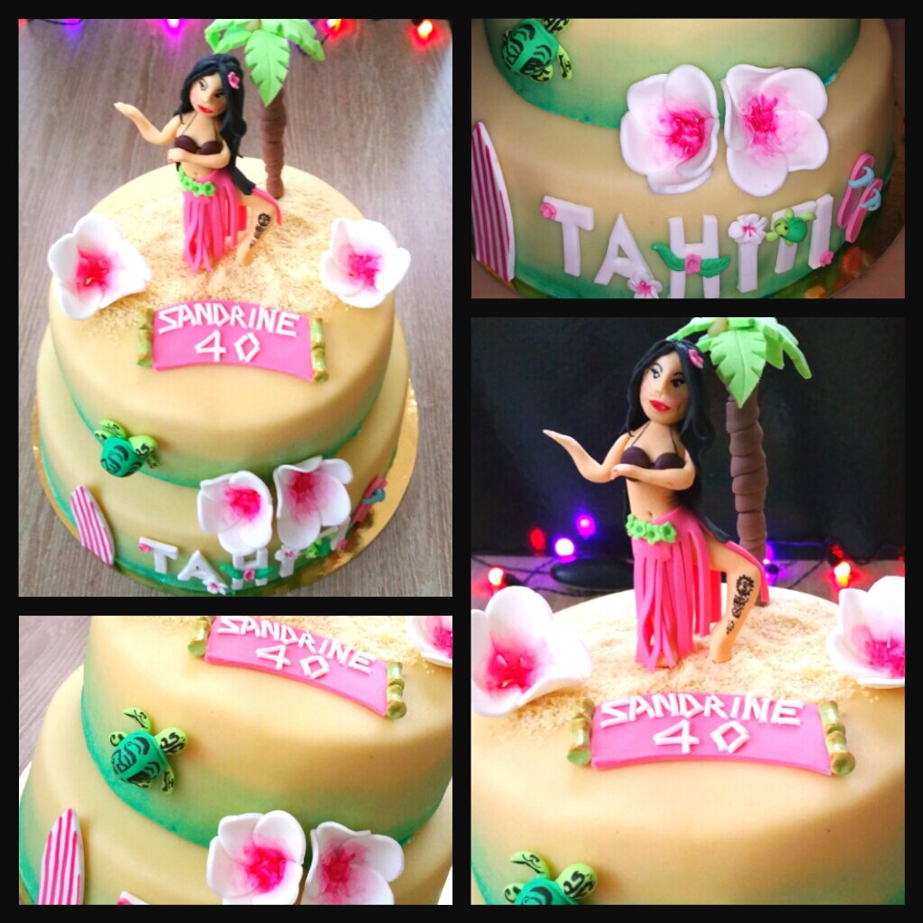 Piece Montee Theme Tahiti Fee Des Gateaux