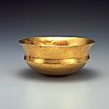 Achaemenid gold bowl with everted lip. gold, 6th-5th century b.c.e.
